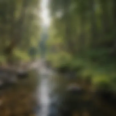 A diverse array of local flora along the banks of the North Fork Salmon River, illustrating ecological richness