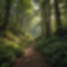 Lush forest landscape in the North Georgia Mountains