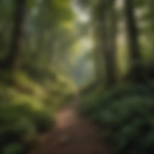 Lush forest landscape in the North Georgia Mountains