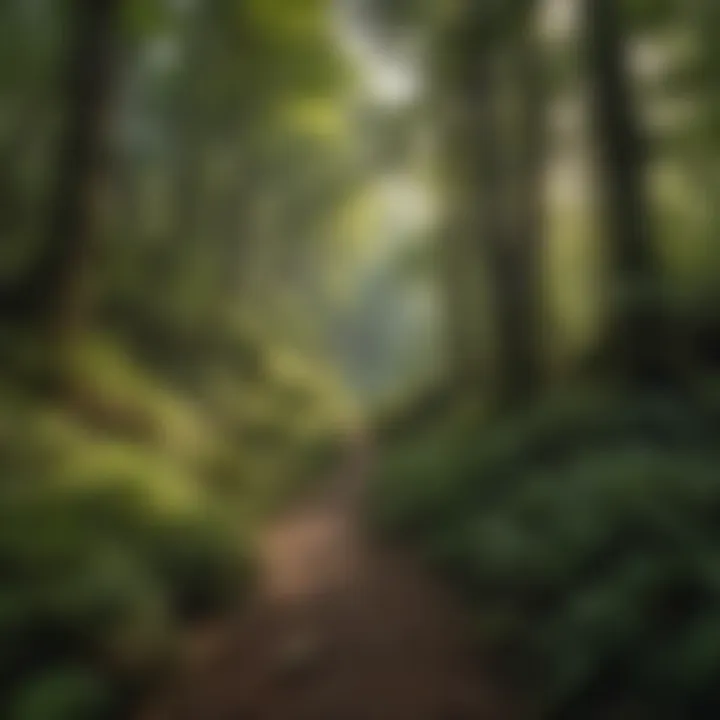 Lush forest landscape in the North Georgia Mountains