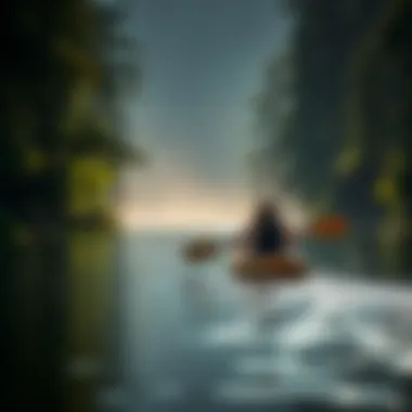 Adventurous Kayaking in Bay Waters Kayaking in the calm waters of a bay