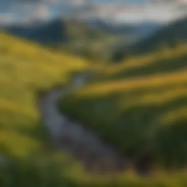 Panoramic view of Crested Butte mountains