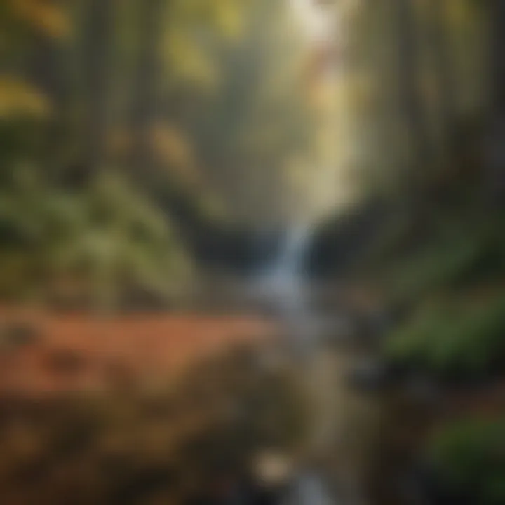 Diverse wildlife along a nature trail in the heart of Fall Creek Falls State Park