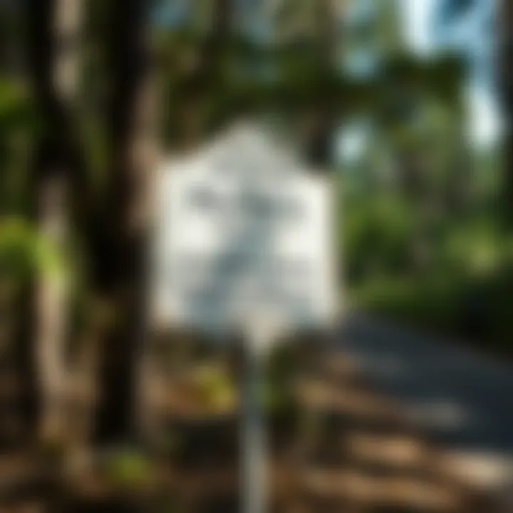 Historical Significance of the Florida Trail A historical marker along the Florida Trail highlighting its significance.