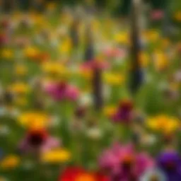 A vibrant meadow filled with diverse wildflower species