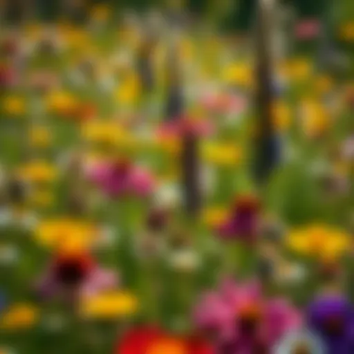 Diversity of Wildflowers in a Meadow A vibrant meadow filled with diverse wildflower species