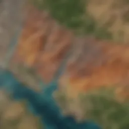 A geological map highlighting the diverse formations in West Virginia