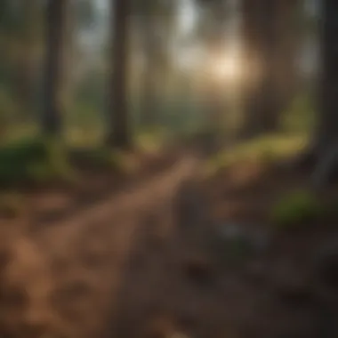 Soil composition analysis beneath pine trees