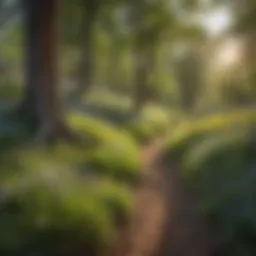 View of Hall Ranch Trail in spring with blooming wildflowers