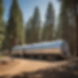High Sierra propane storage tanks