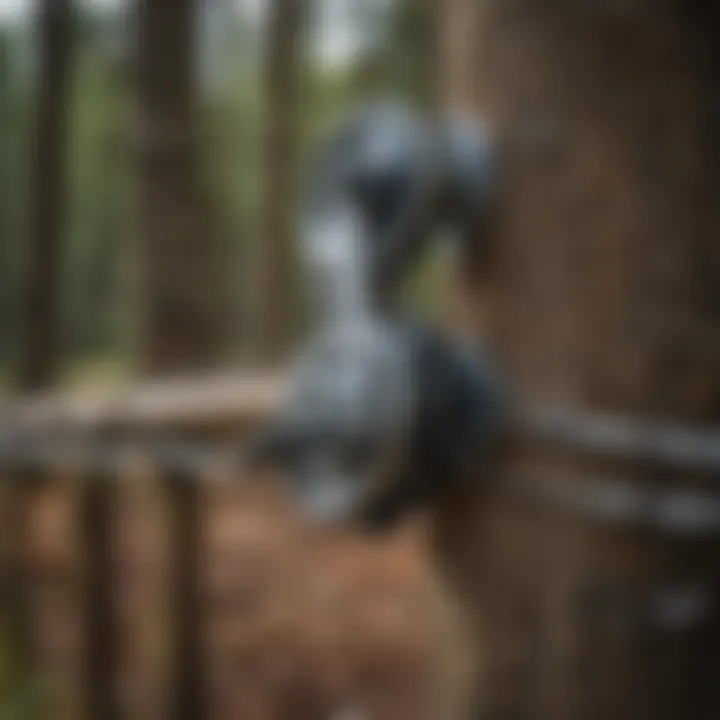 Close-up of high tensile fence tensioner showcasing its durability