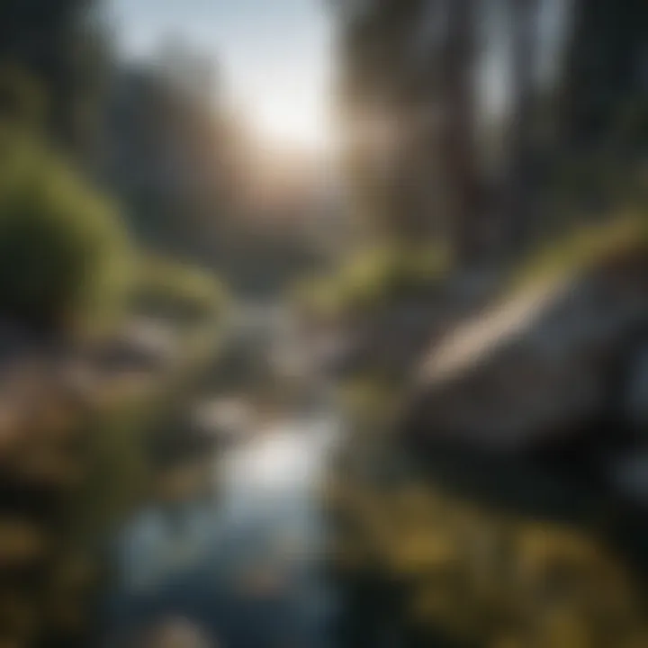 Close-up of diverse aquatic life in the waters near Lake Canyon Marina, highlighting the ecological richness.