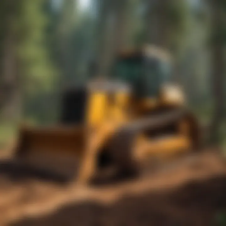 A dozer clearing land for sustainable forestry practices