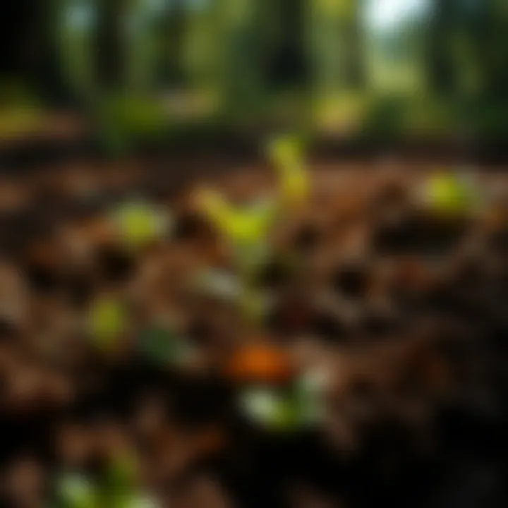 Nutrient-Rich Soil for Sustainable Practices A close-up of soil enriched with nutrients from liquid fertilizers, highlighting sustainability.