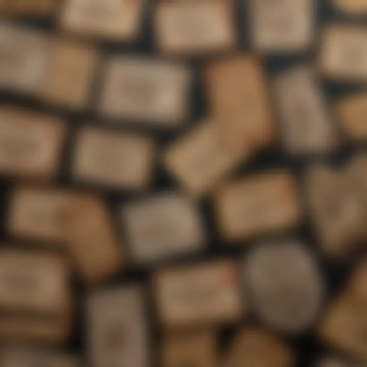 A close-up view of various hunting licenses issued in Louisiana