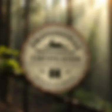 A certification badge representing professional qualifications in wildlife conservation