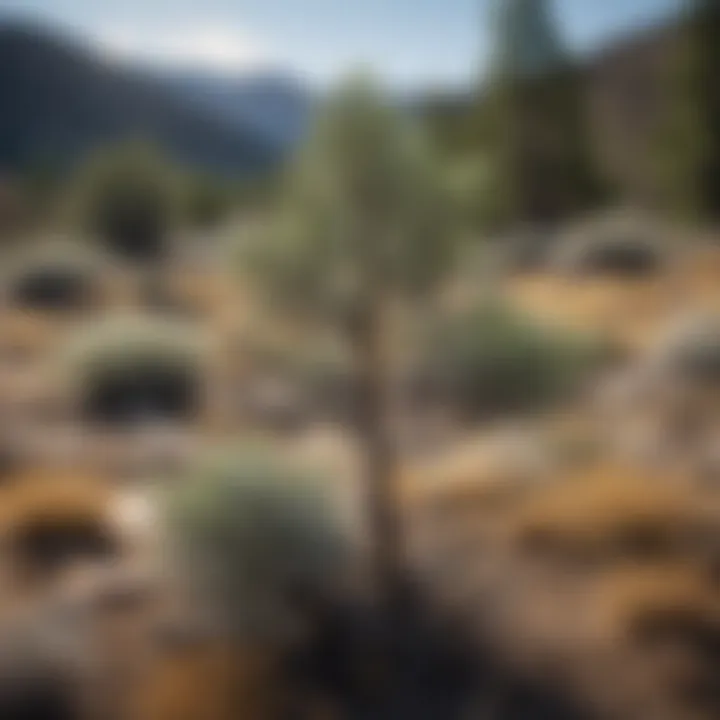 A close-up view of unique sagebrush, highlighting its ecological importance.