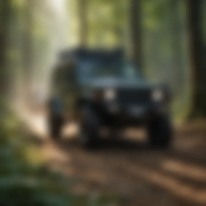 Group of enthusiasts participating in an off-road event at a PA park.