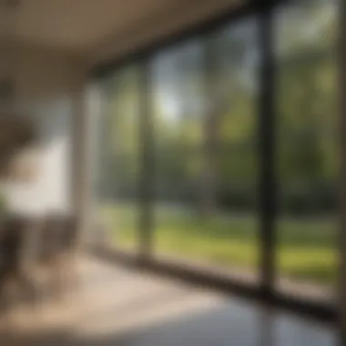 Energy-efficient patio door blinds in action