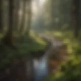 Lush forest landscape illustrating the beauty of Porter Creek reservations