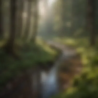 Lush forest landscape illustrating the beauty of Porter Creek reservations