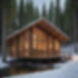 The exterior view of Snowmass Ranger Station showcasing its architectural design