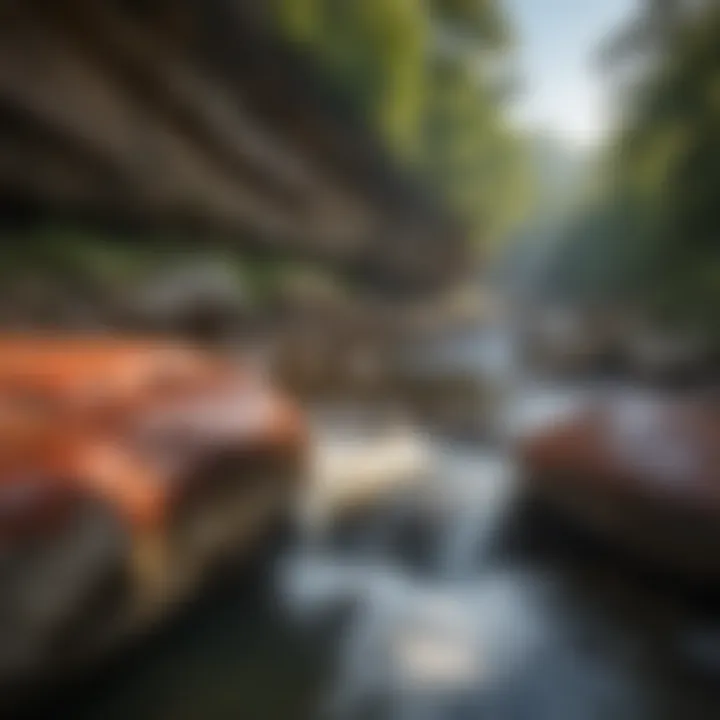 Crystal clear waters illustrating hydrology in the gorge