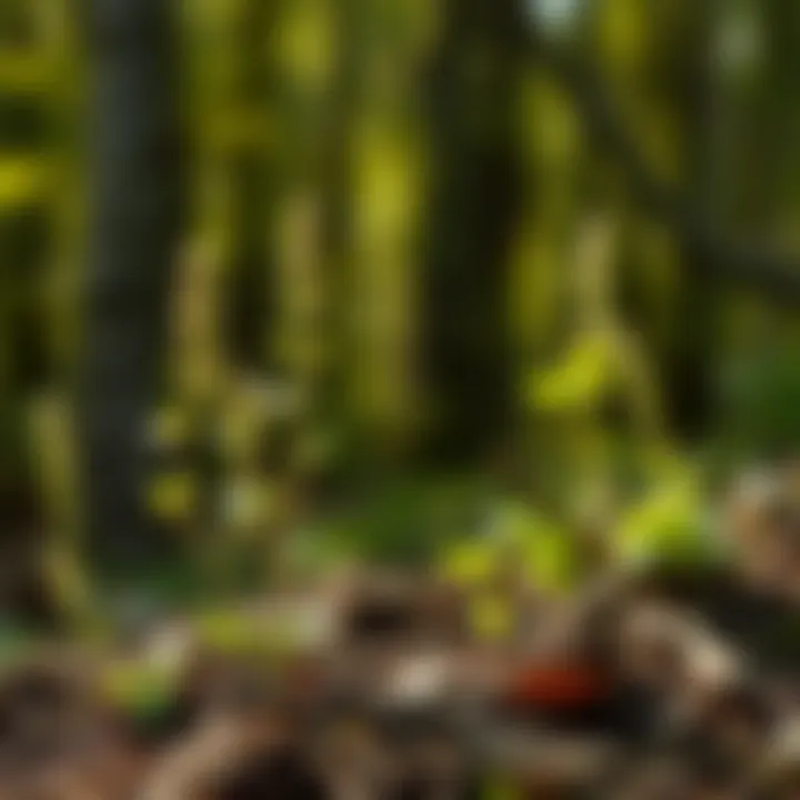 Sustainable Forestry with Healthy Plant Life Healthy plants thriving in a sustainable forestry environment