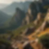 A panoramic view of Yellow Mountain showcasing its unique rock formations and lush greenery.