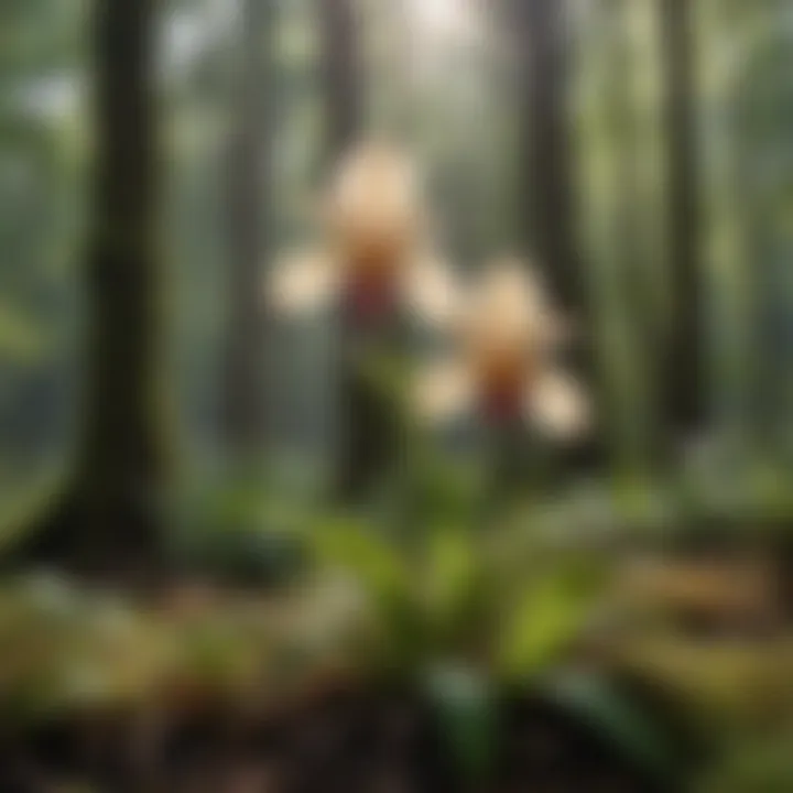 Cultivation tips for growing slipper orchids in a garden setting