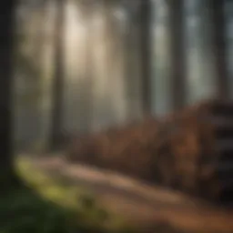 A serene forest showcasing sustainable timber practices.