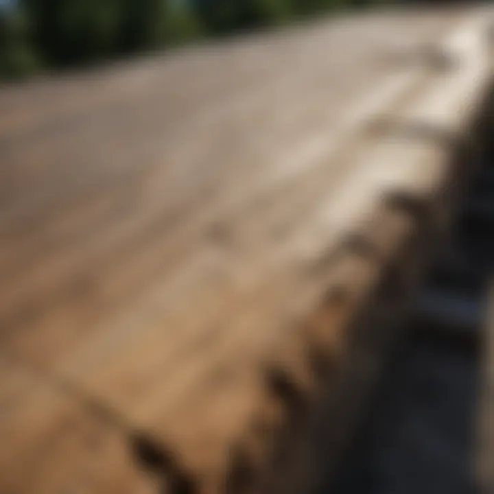 Close-up of TSC Landscape Timbers showcasing texture and grain