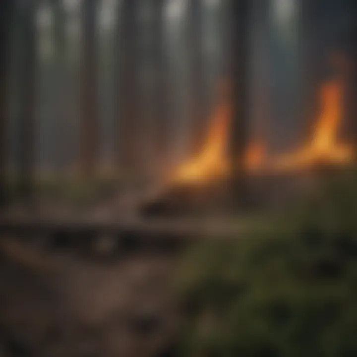 Ecological balance restored in a forest environment through fire management