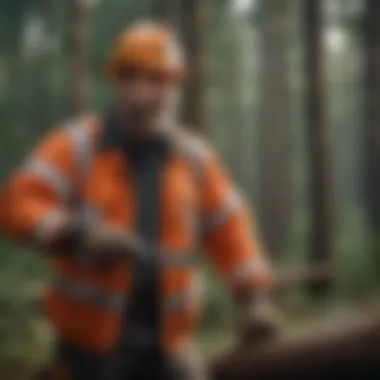 Illustration of various types of contractors in the forestry sector