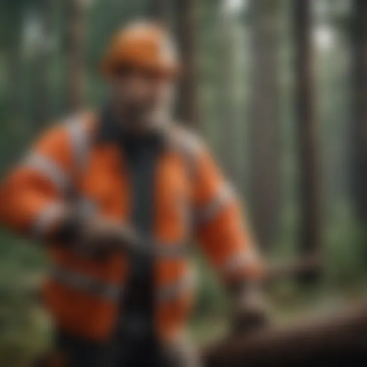 Illustration of various types of contractors in the forestry sector