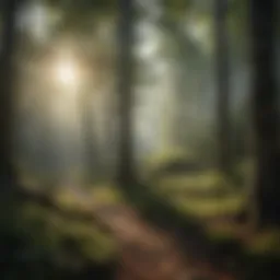 Serene day use area in a forest setting