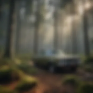 Sustainable Forestry Practices A serene forest landscape showcasing the beauty of sustainable forestry practices.