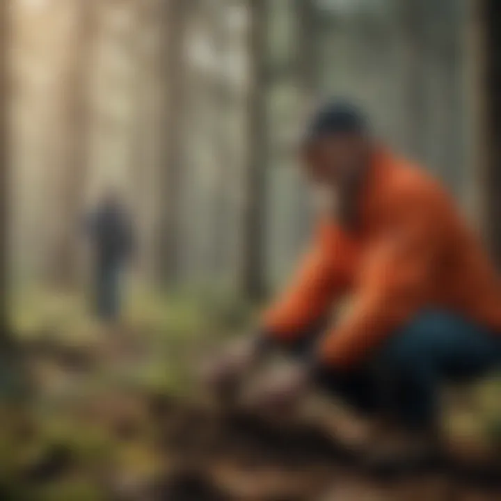 Community members participating in a tree planting event, showcasing engagement