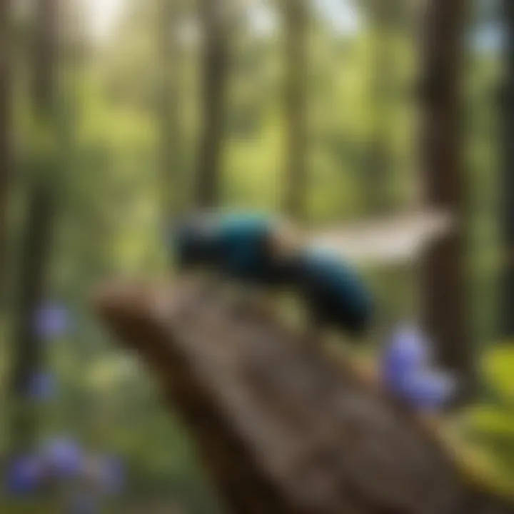 Ecological habitat of the blue carpenter bee