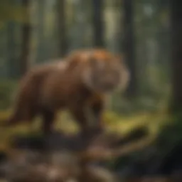 A close-up of an endangered species in its natural habitat