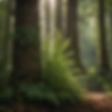 Ferns: Pillars of Forest Stability A thriving forest illustrating the role of ferns in ecosystem stability