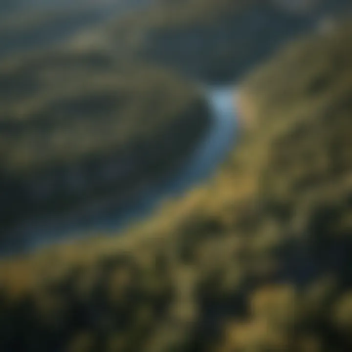 An aerial view of Turkey's diverse landscapes and forestry