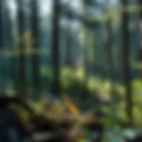 A forest ecosystem highlighting biodiversity