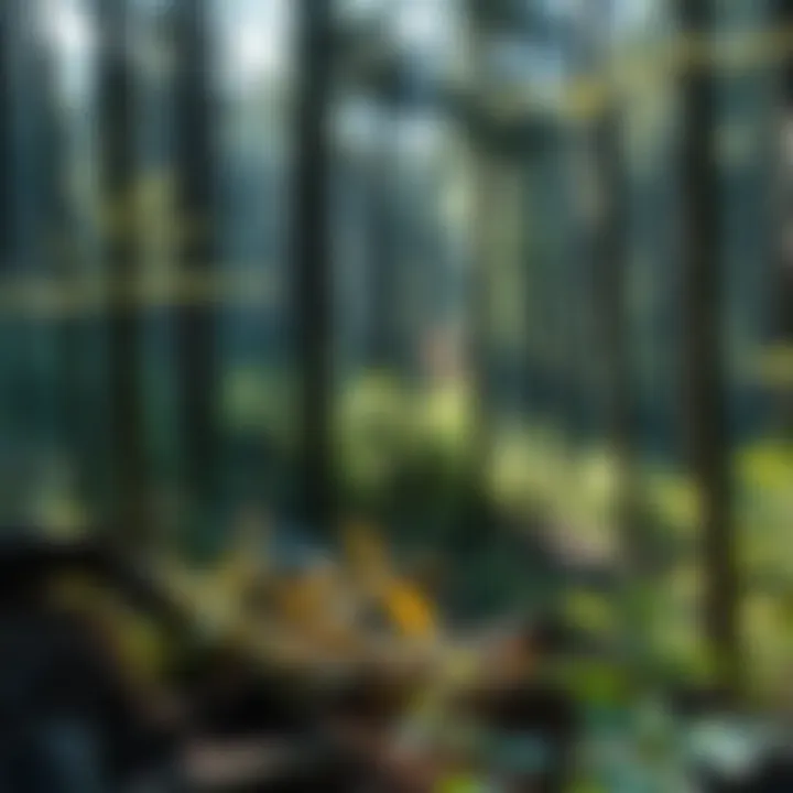 A forest ecosystem highlighting biodiversity