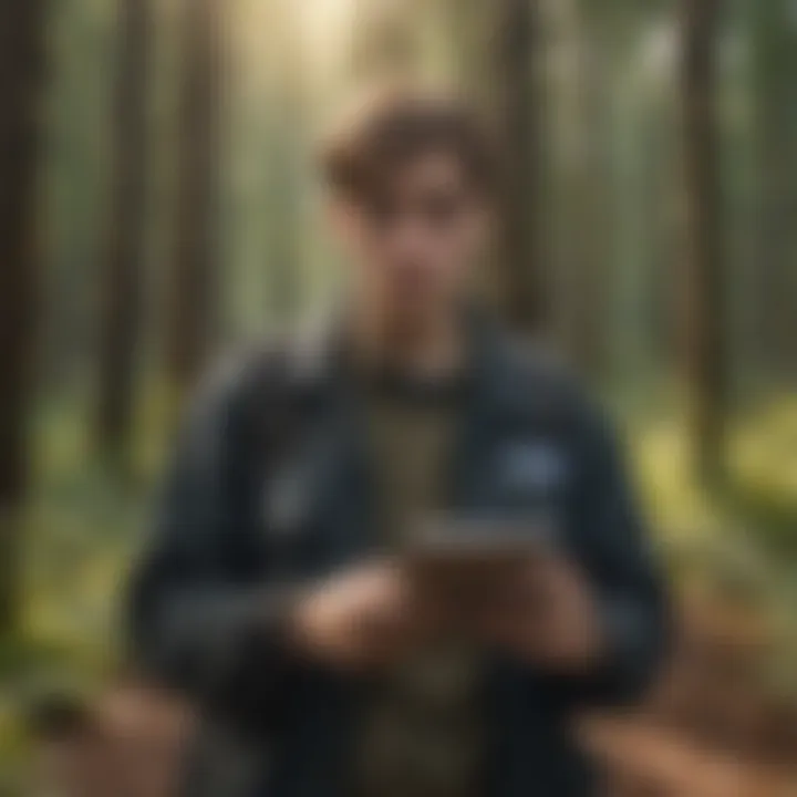 Young person exploring job opportunities online