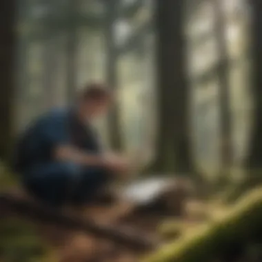 Student studying while managing a part-time job