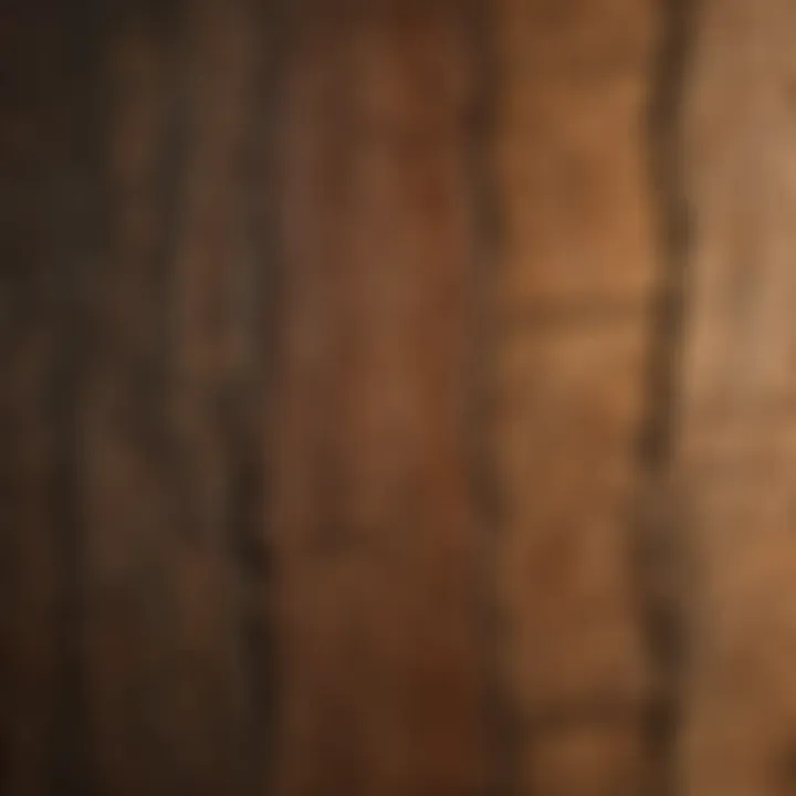 A close-up view of wood grain, showcasing the texture and quality of properly air-dried lumber.