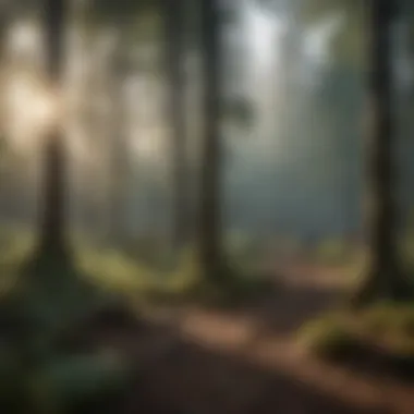 Community members participating in woodland conservation efforts